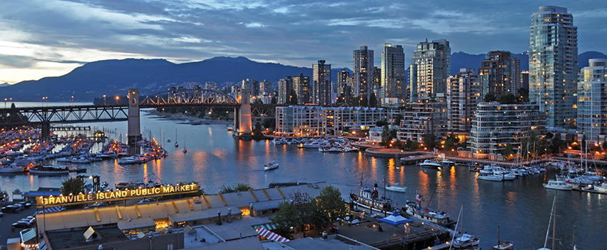 Granville Island by night